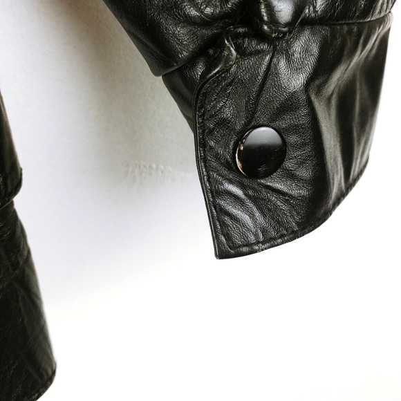 Vintage Wilson's Black Leather coat Rad - Picture 3 of 8